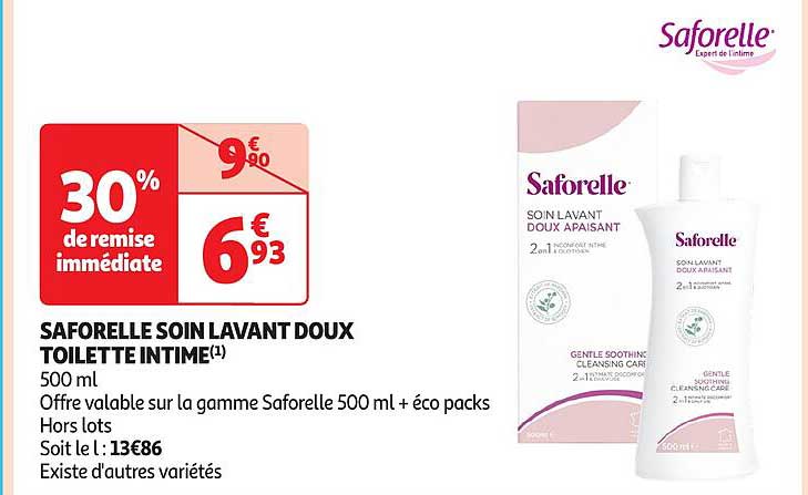 SAFORELLE SOIN LAVANT DOUX TOILETTE INTIME