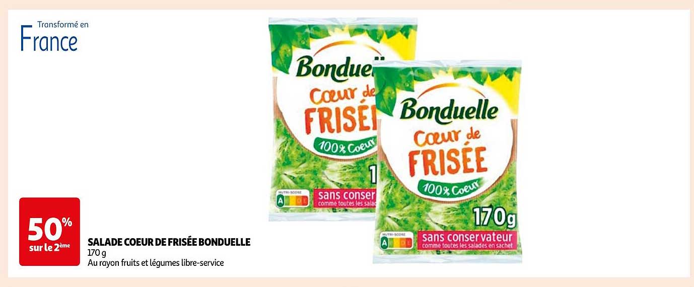 SALADE COEUR DE FRISÉE BONDUELLE