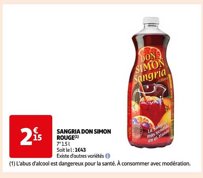 SANGRIA DON SIMON ROUGE