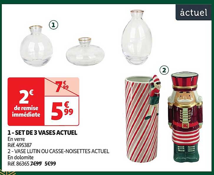 SET DE 3 VASES ACTUEL