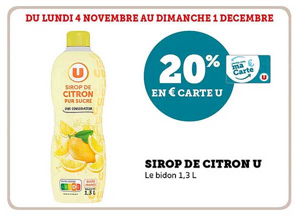 SIROP DE CITRON U