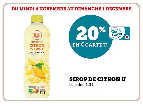 SIROP DE CITRON U