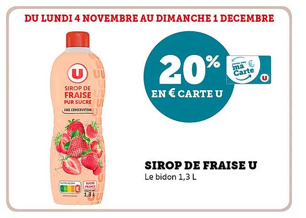 SIROP DE FRAISE U