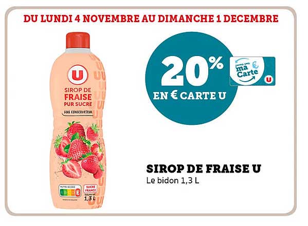 SIROP DE FRAISE U