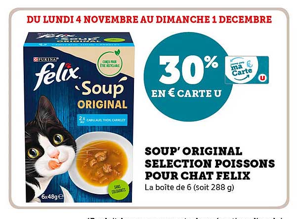 SOUP' ORIGINAL SELECTION POISSONS POUR CHAT FELIX