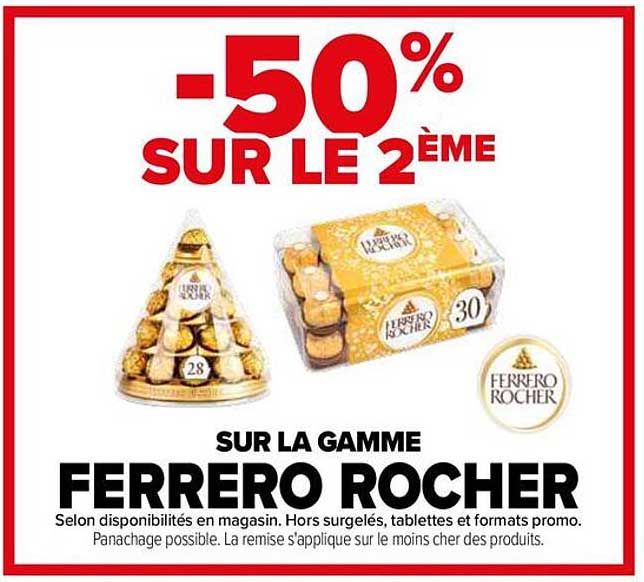 SUR LA GAMME FERRERO ROCHER