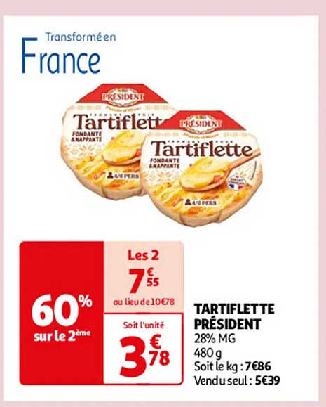 TARTIFLETTE PRÉSIDENT