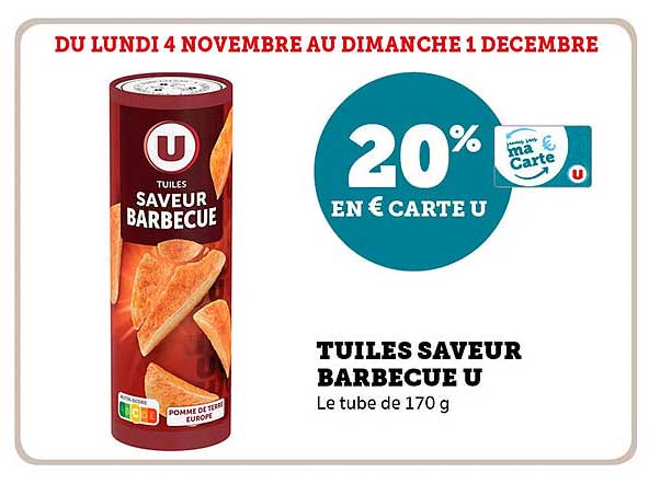 TUILES SAVEUR BARBECUE U