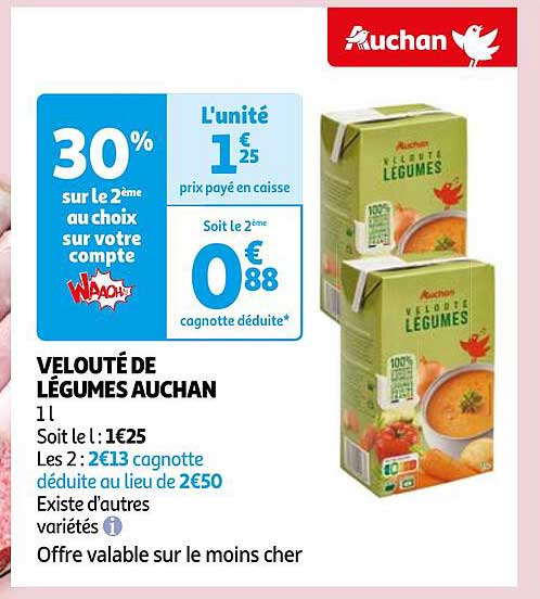 VELOUTÉ DE LÉGUMES AUCHAN