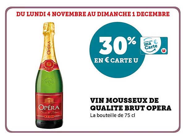 VIN MOUSSEUX DE QUALITE BRUT OPERA