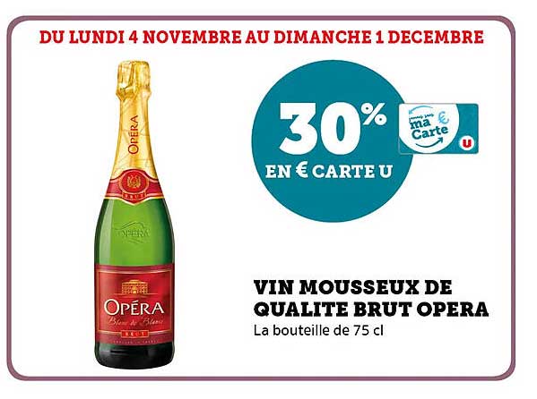 VIN MOUSSEUX DE QUALITÉ BRUT OPÉRA