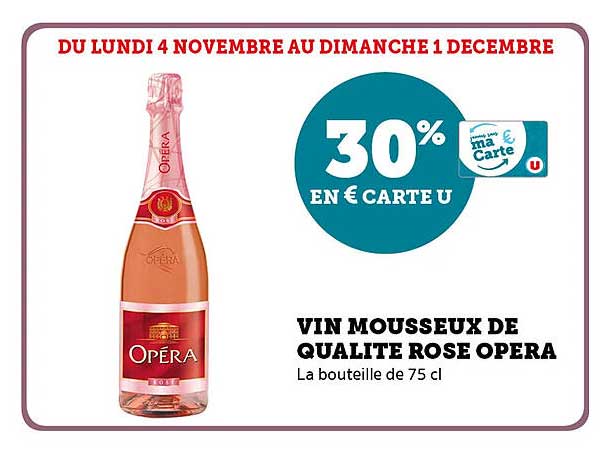 VIN MOUSSEUX DE QUALITE ROSE OPERA