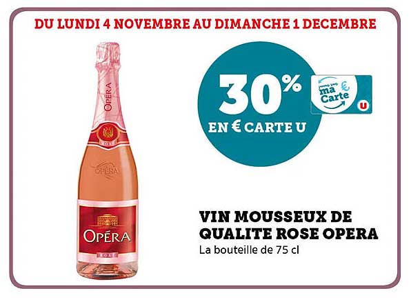 VIN MOUSSEUX DE QUALITE ROSE OPERA