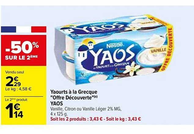 Yaourts à la Grecque "Offre Découverte" YAOS