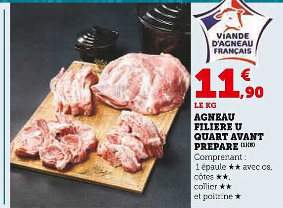 AGNEAU FILIERE U QUART AVANT PREPARE