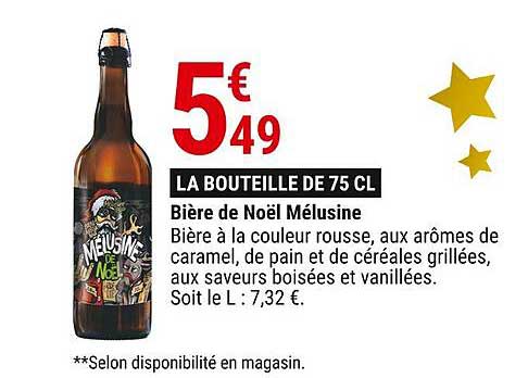 Bière de Noël Mélusine