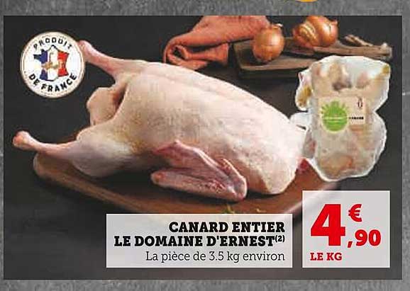 CANARD ENTIERS LE DOMAINE D'ERNEST