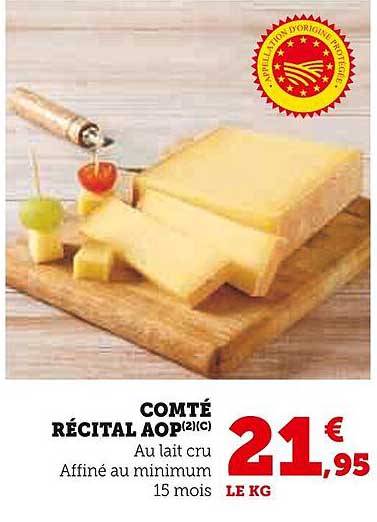 COMTÉ RÉCITAL AOP