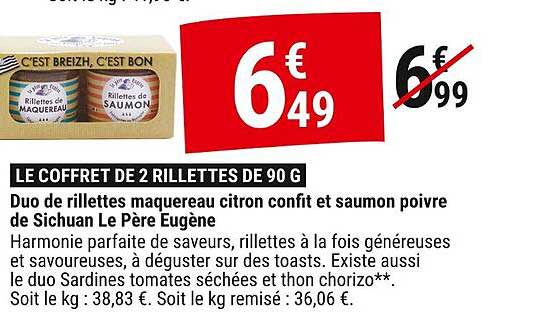 LE COFFRET DE 2 RILLETTES DE 90 G