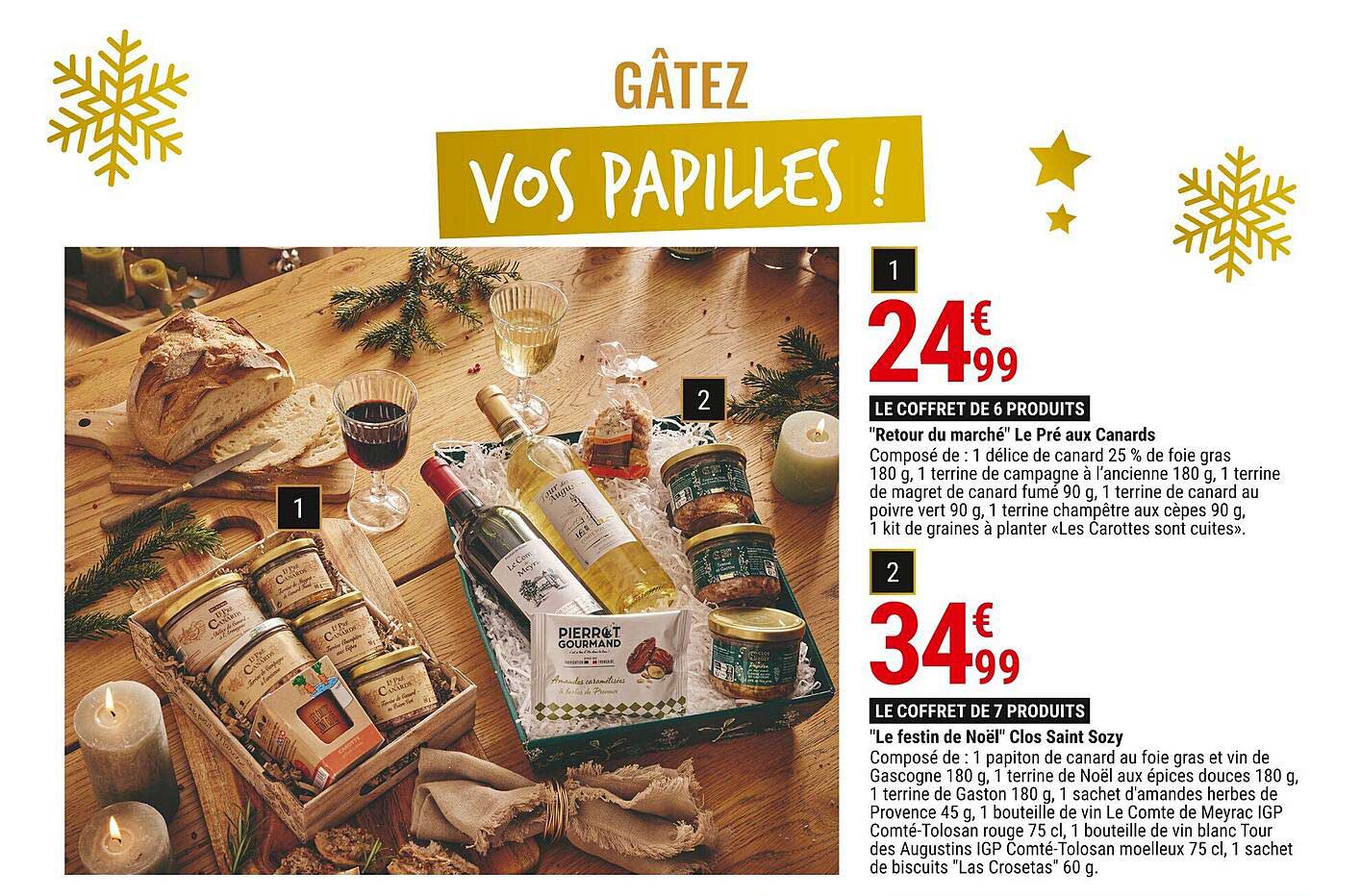 LE COFFRET DE 6 PRODUITS  
"Retour du marché" Le Pré aux Canards