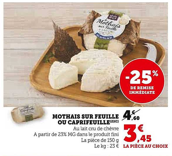 Mothais sur feuille ou caprifeuille