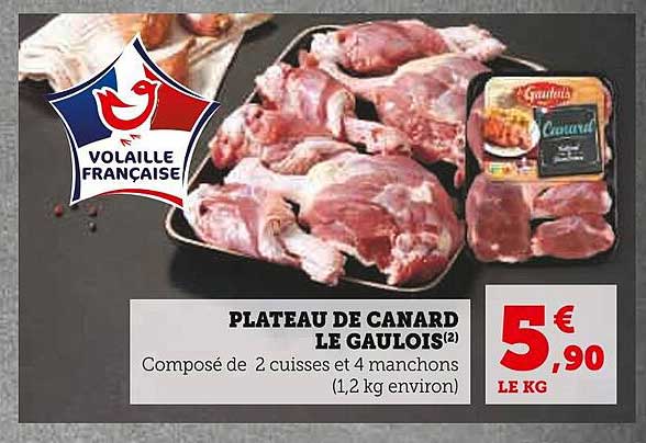 PLATEAU DE CANARD LE GAULOIS