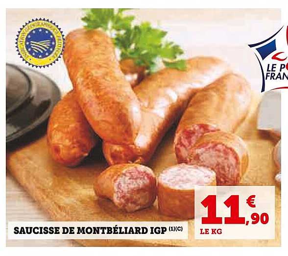 SAUCISSE DE MONTBÉLIARD IGP