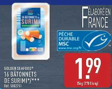 16 Bâtonnets de Surimi