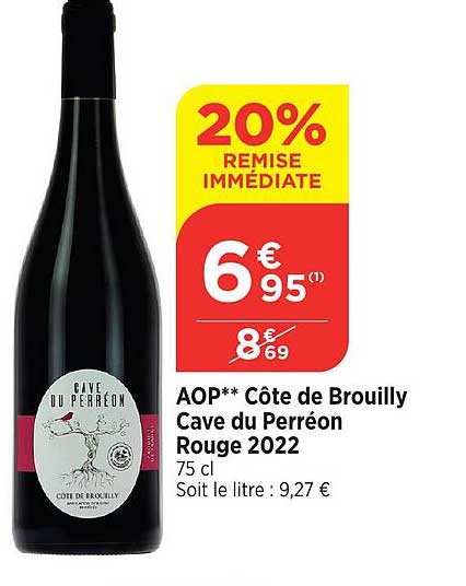 AOP** Côte de Brouilly Cave du Perréon Rouge 2022