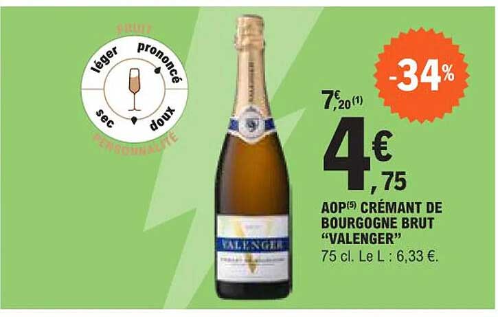 AOP Crémant de Bourgogne Brut "VALENGER"