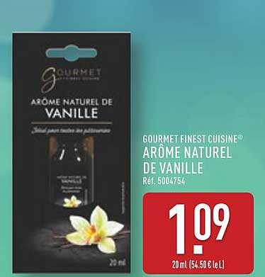 ARÔME NATUREL DE VANILLE