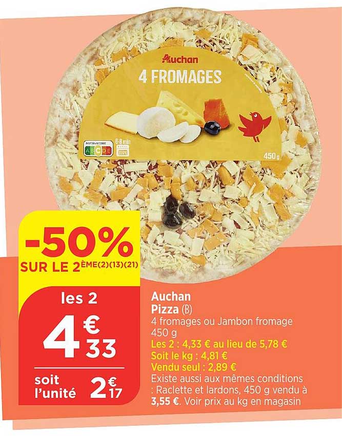 Auchan 4 FROMAGES