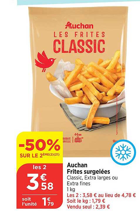 Auchan Les Frites CLASSIC