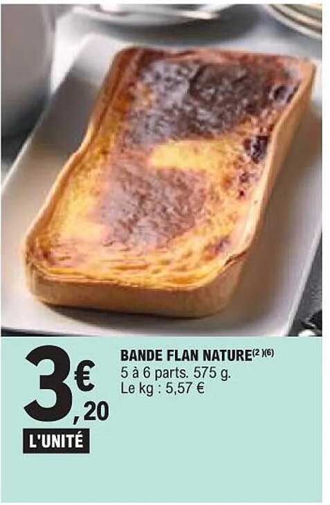 BANDE FLAN NATURE