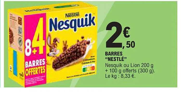 BARRES "NESTLÉ"