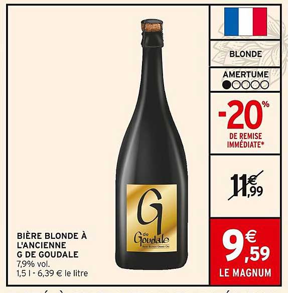 BIÈRE BLONDE À L'ANCIENNE G DE GOUDALE