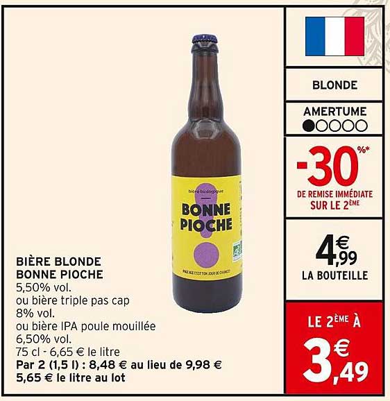 BIÈRE BLONDE BONNE PIOCHE