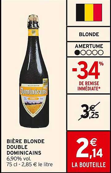 BIÈRE BLONDE DOUBLE DOMINICAINS