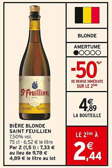 BIÈRE BLONDE SAINT FEUILLIEN