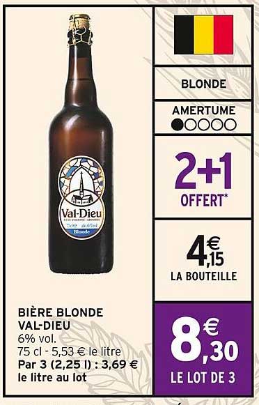 BIÈRE BLONDE VAL-DIEU