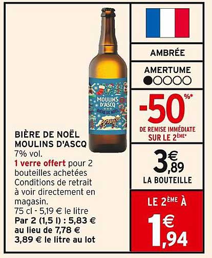 BIÈRE DE NOËL MOULINS D'ASCQ