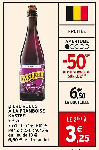 BIÈRE RUBUS À LA FRAMBOISE KASTEEL