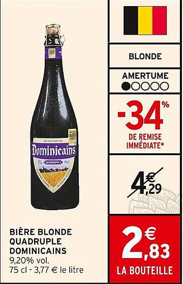 BIERRE BLONDE QUADRUPLE DOMINICAINS