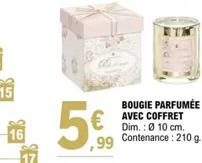 BOUGIE PARFUMÉE AVEC COFFRET