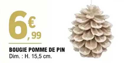 BOUGIE POMME DE PIN