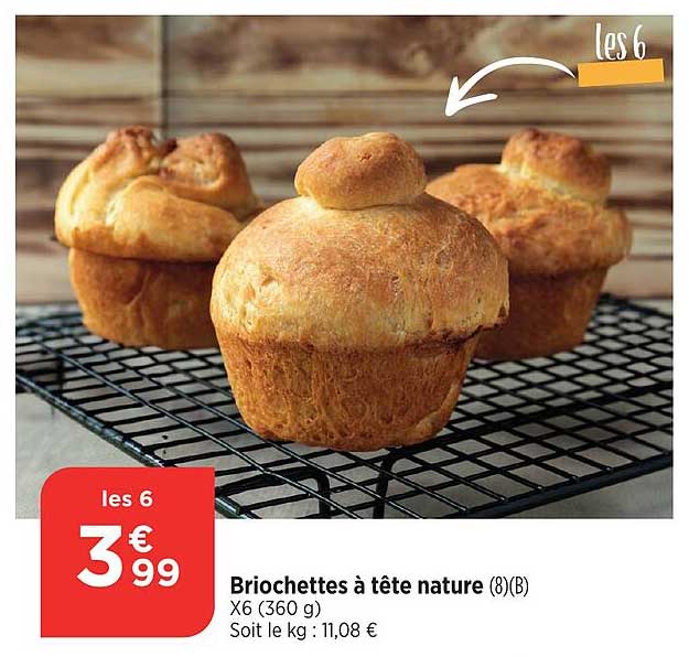 Briochettes à tête nature