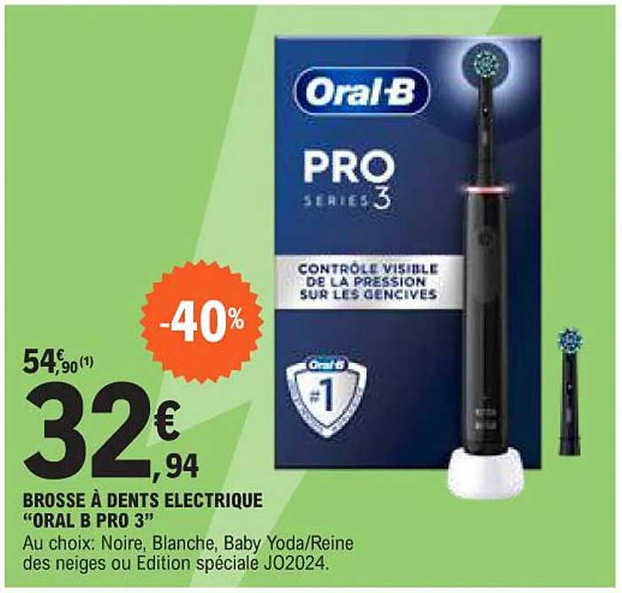 BROSSE À DENTS ÉLECTRIQUE "ORAL B PRO 3"