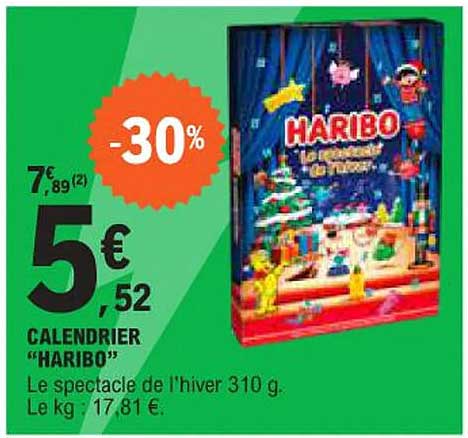 CALENDRIER "HARIBO"