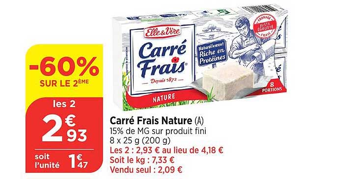 Carré Frais Nature