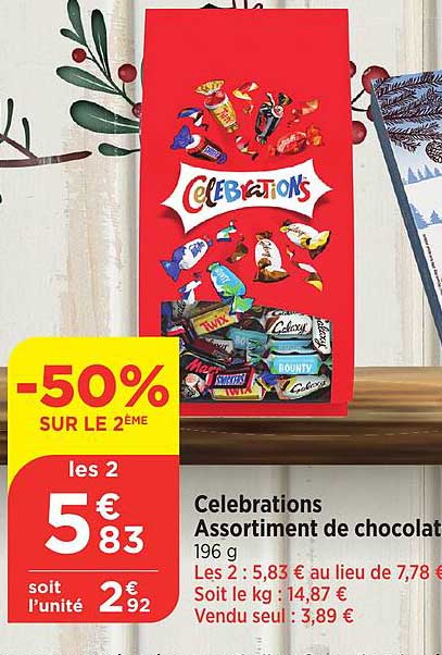 Célébrations Assortiment de chocolat